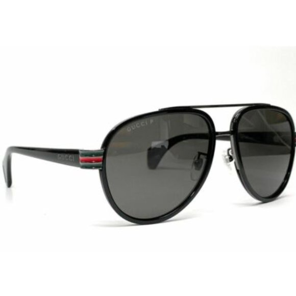 🔥 NEW MEN'S GUCCI BLACK POLARIZED SUNGLASSES - Picture 4 of 5